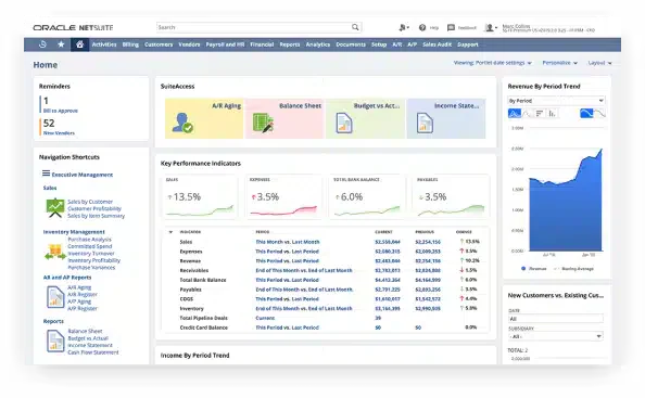 cloud accounting software oracle netsuite erp