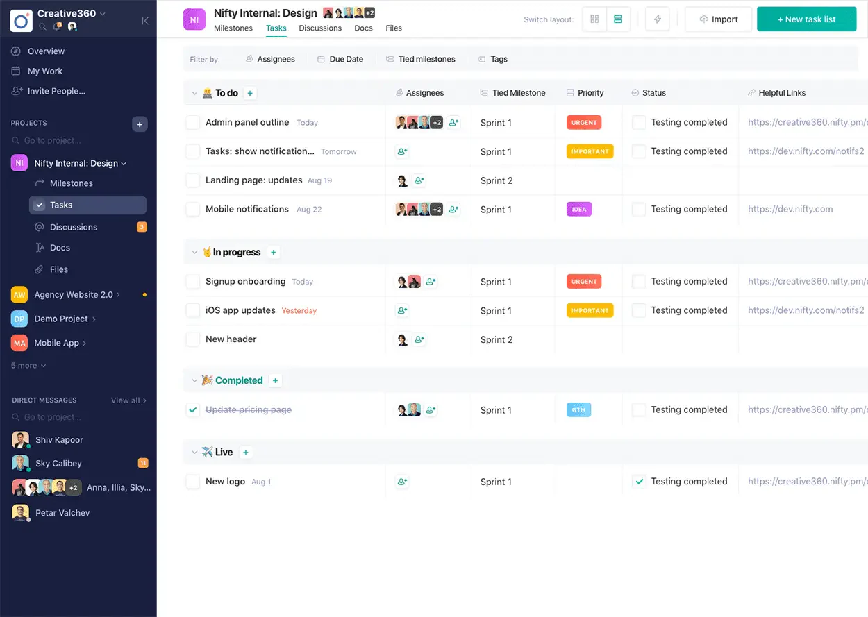 project management software