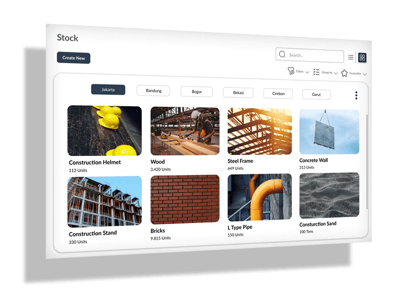 the right construction software to simply and manage operational activities is HashMicro