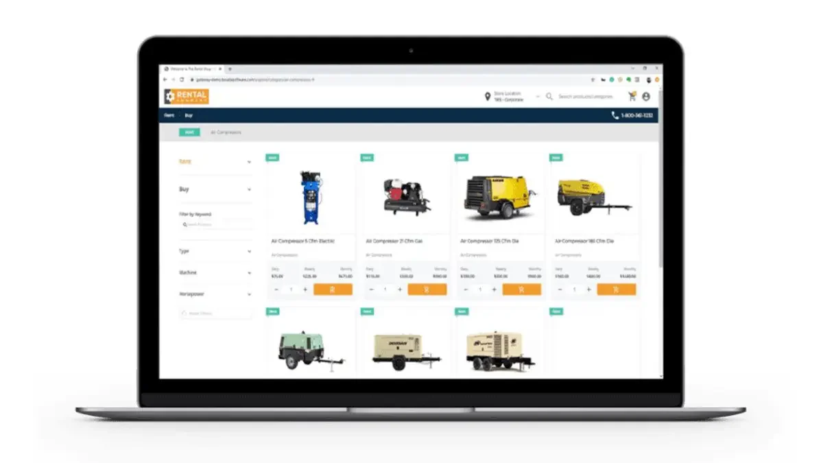 equipment rental software
