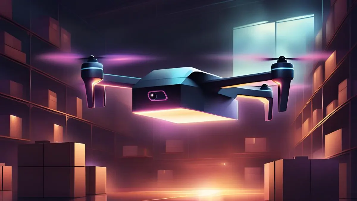 The Operation of Warehouse Drones