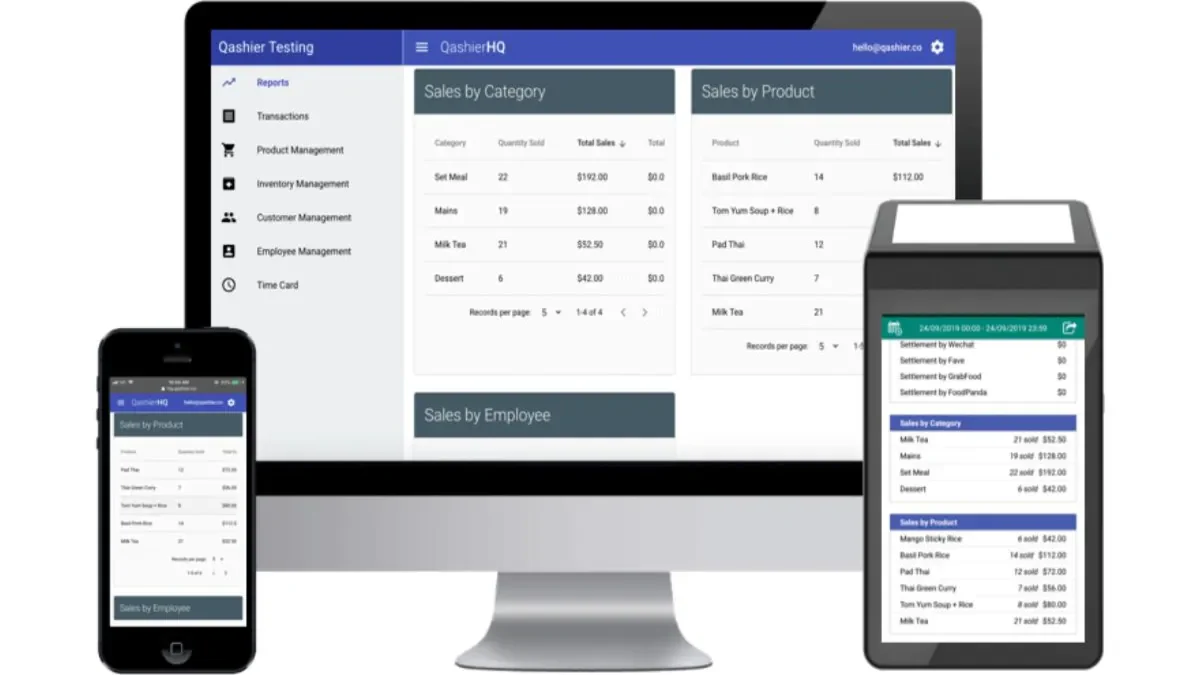 Qashier POS system restaurant