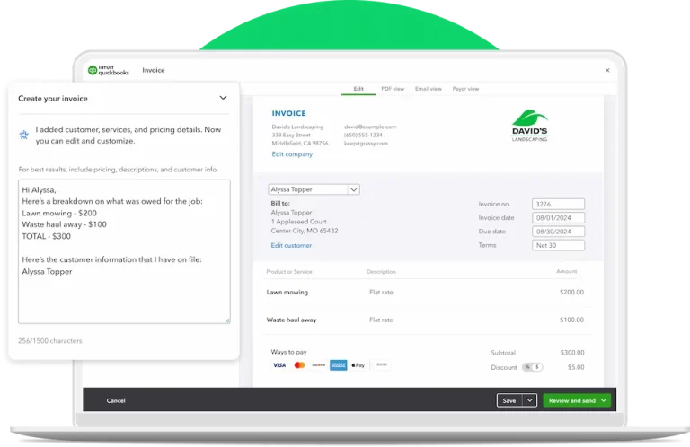 quickbook invoicing software