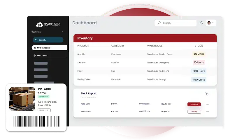 hashmicro purchasing dashboard