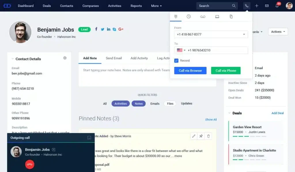 salesmate crm software