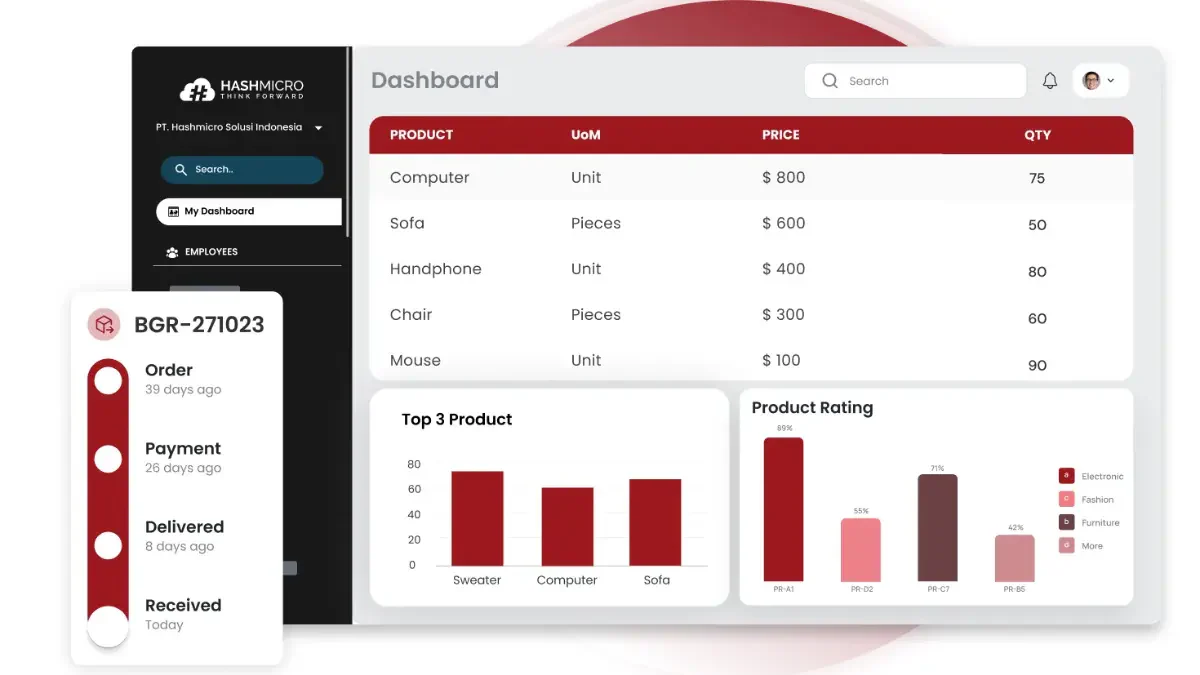 hashmicro construction procurement software