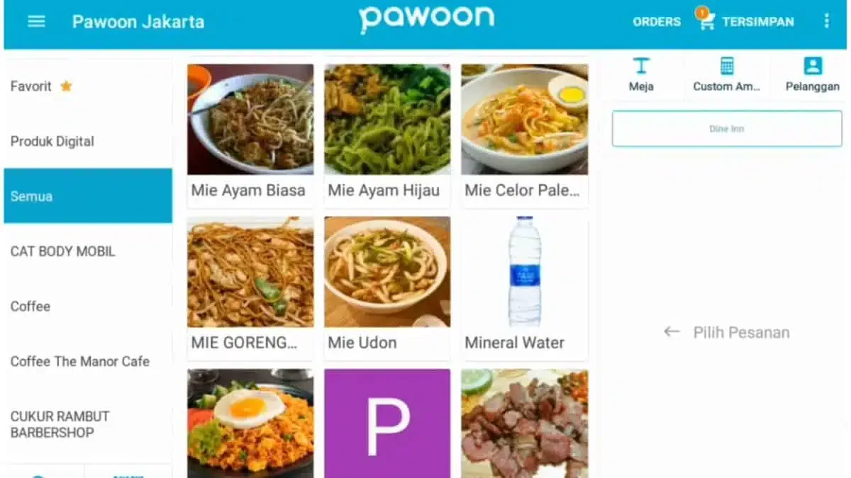 Aplikasi Penjualan Pawoon