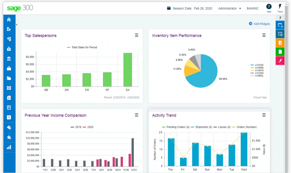 Sage erp for retail