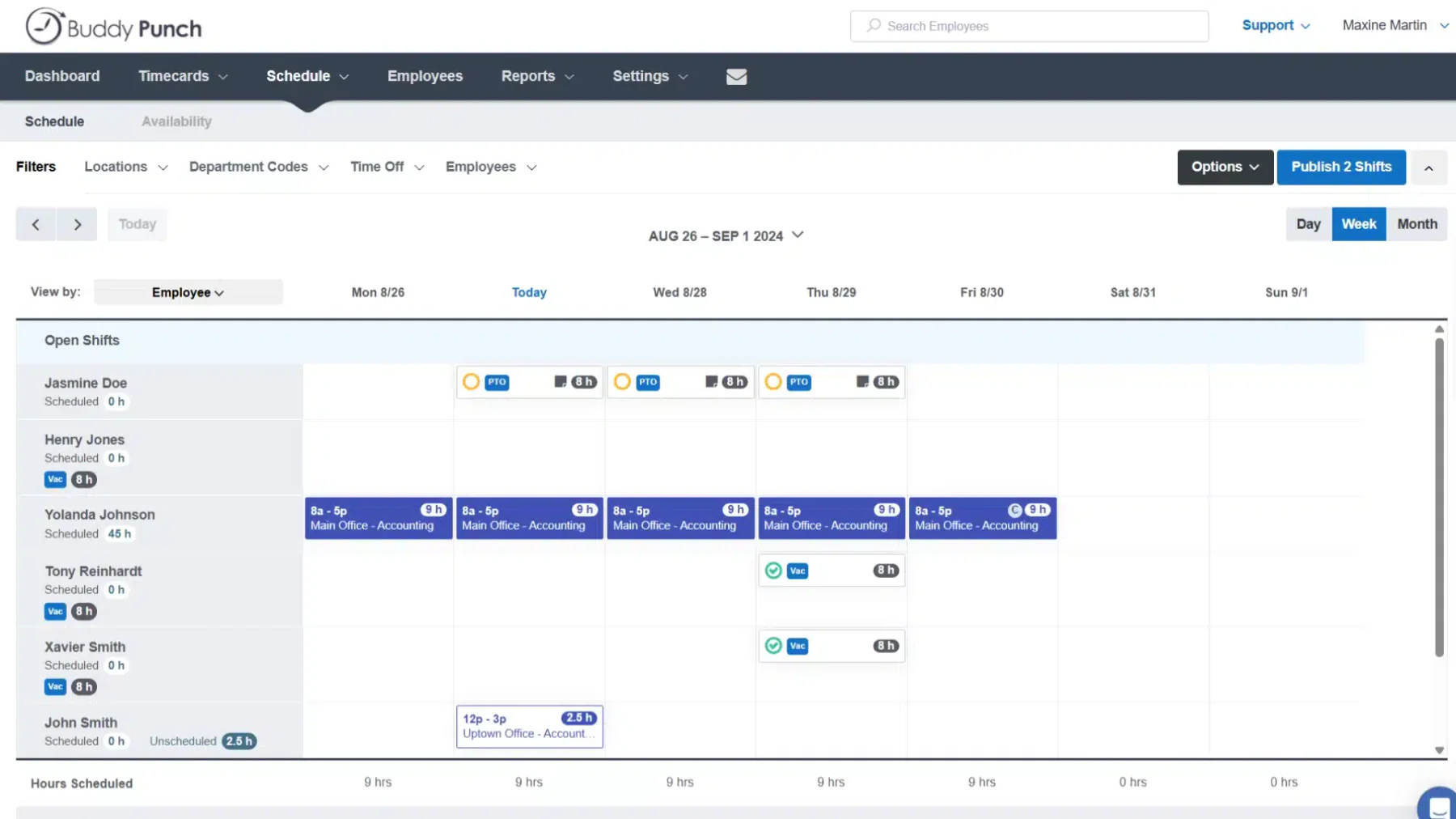 Buddy Punch Leave Management Software
