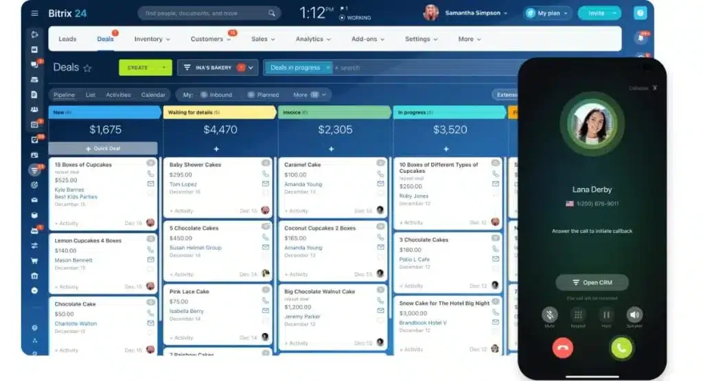 Bitrix24 CRM software
