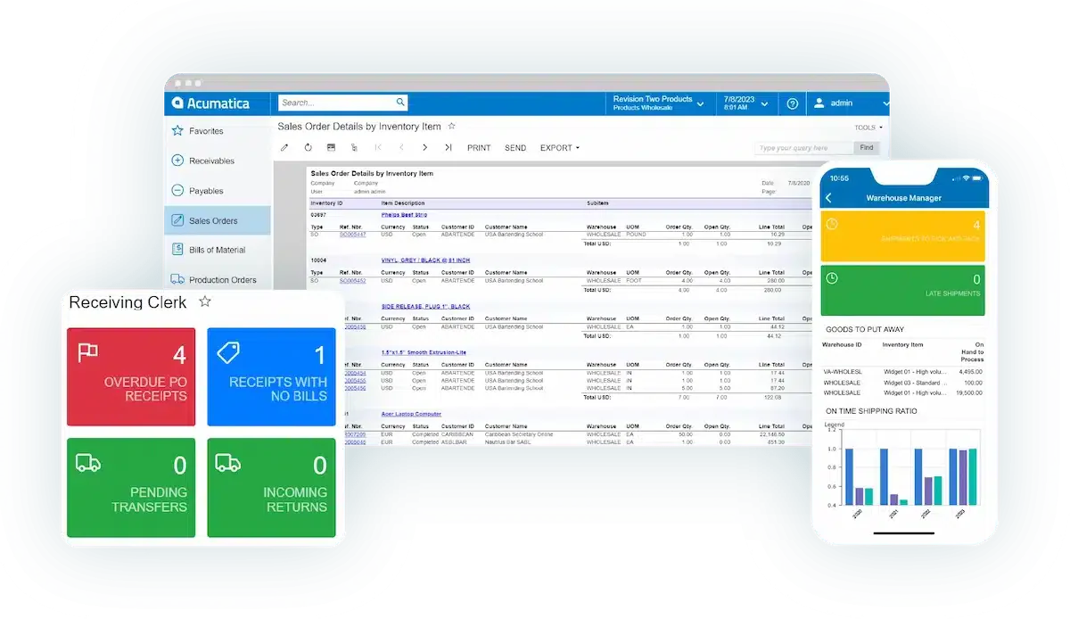 acumatica warehouse management system