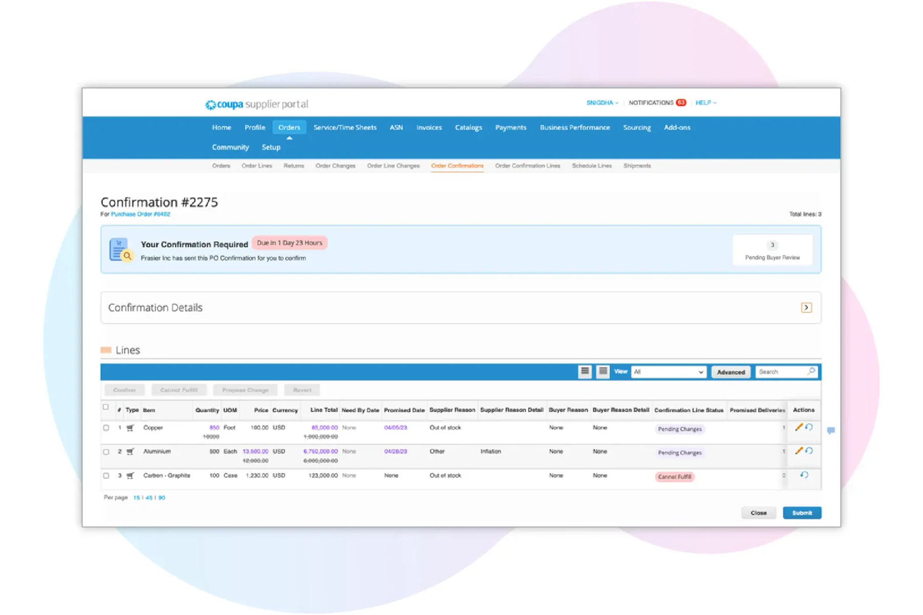 Coupa procurement management software