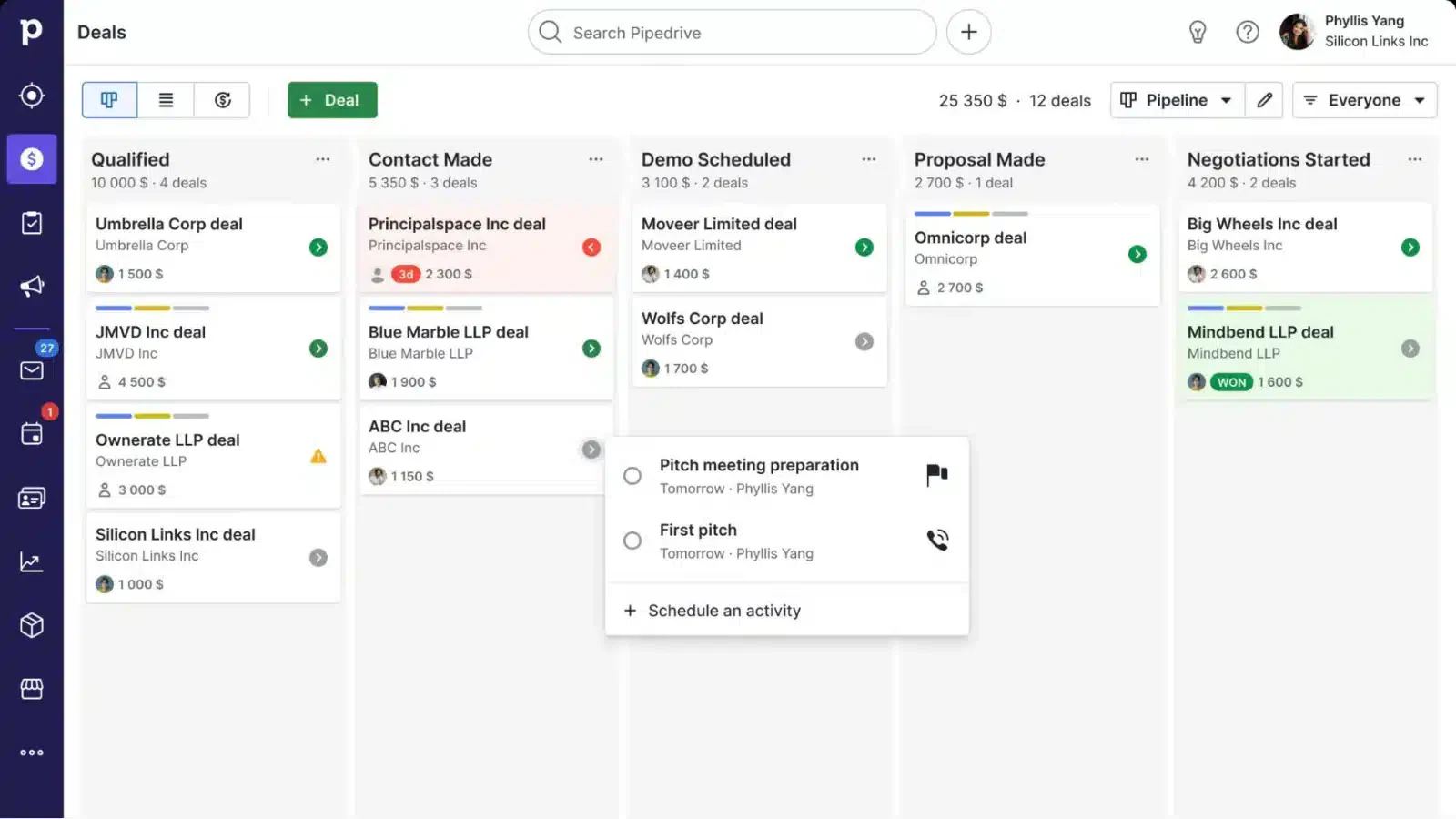 CRM Software Pipedrive