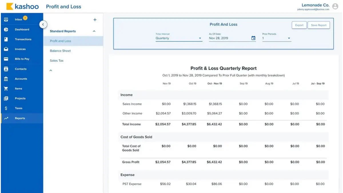 kashoo cloud accounting software