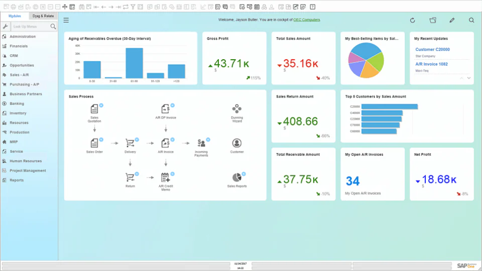 best erp trading