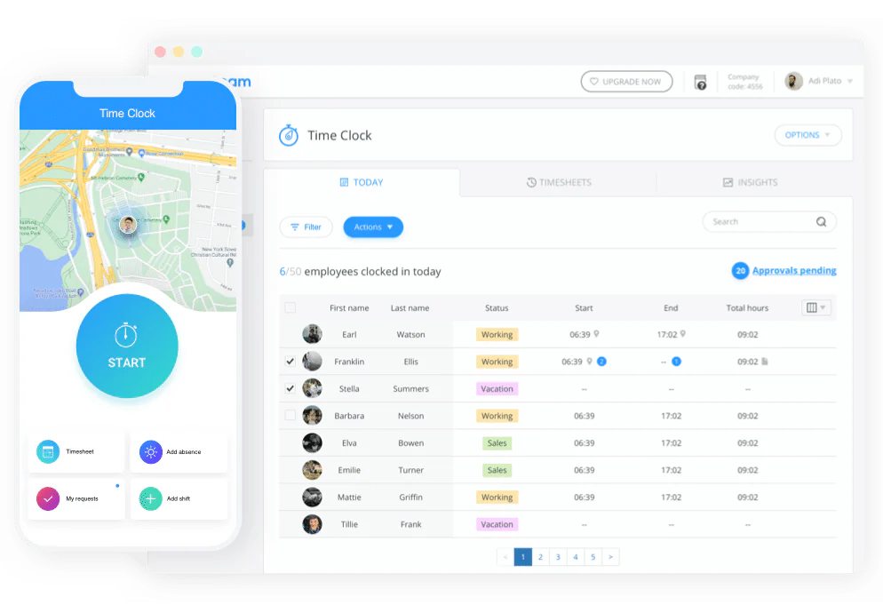 connecteam production planning software
