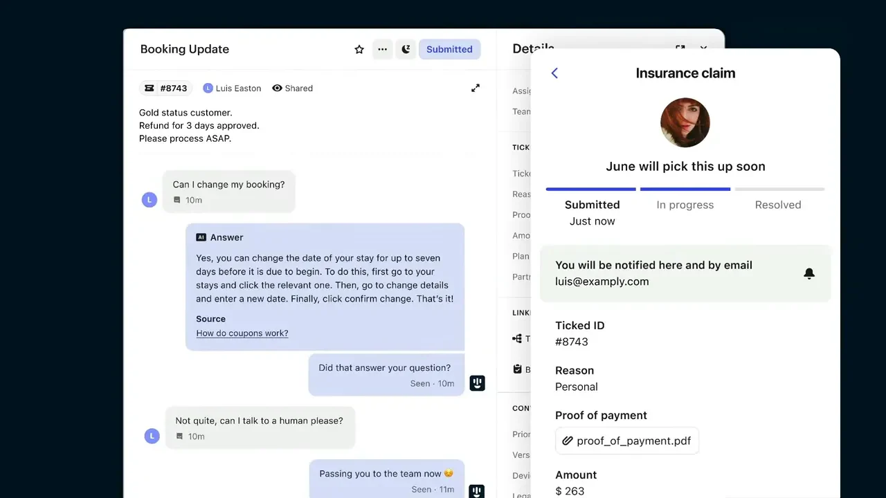 intercom dashboard