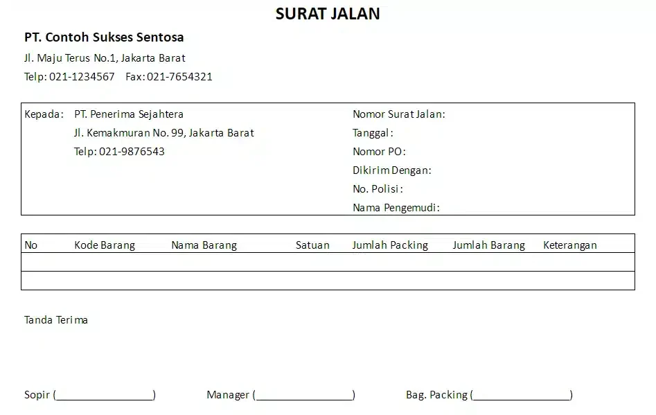 blog b30b1ed192db contoh surat jalan barang dan template