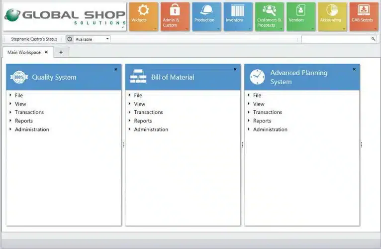 Shop floor control