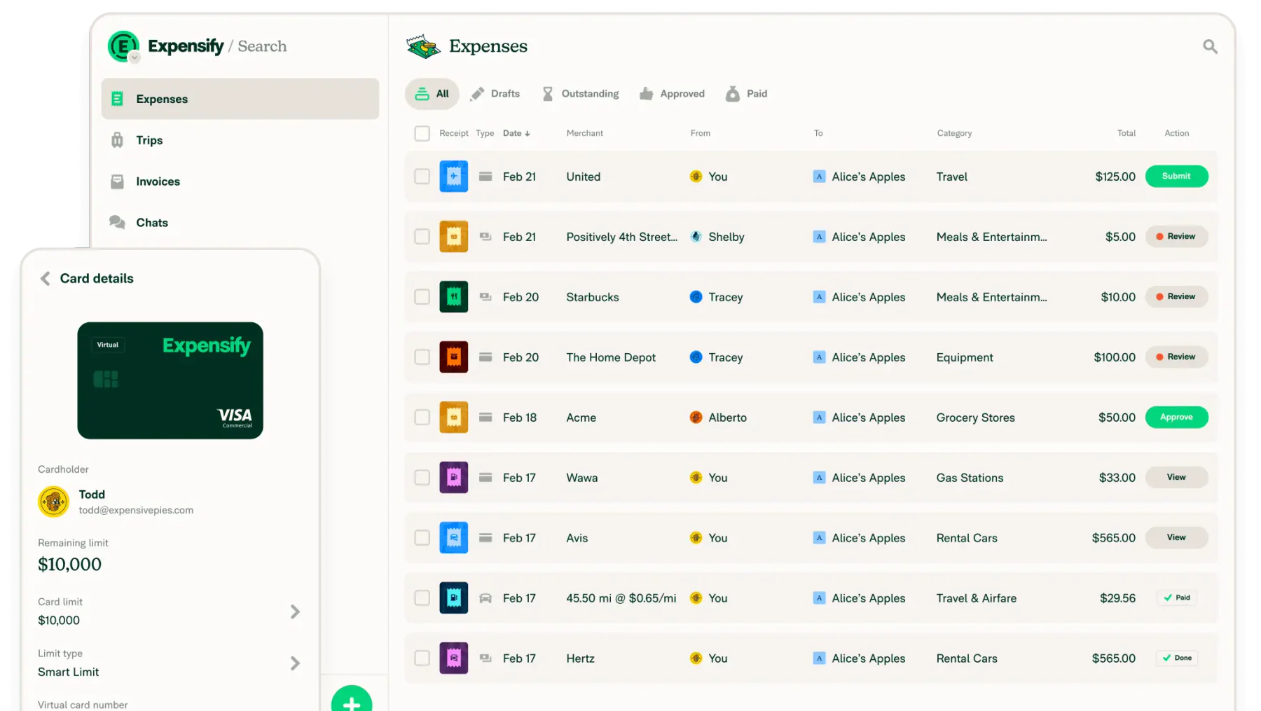 expensify financial management software philippines