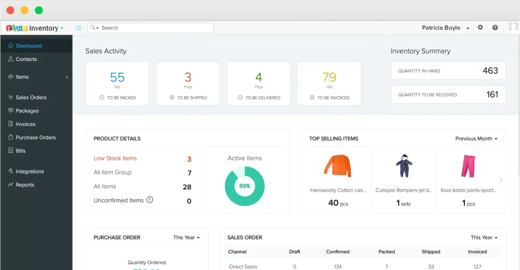 zoho inventory