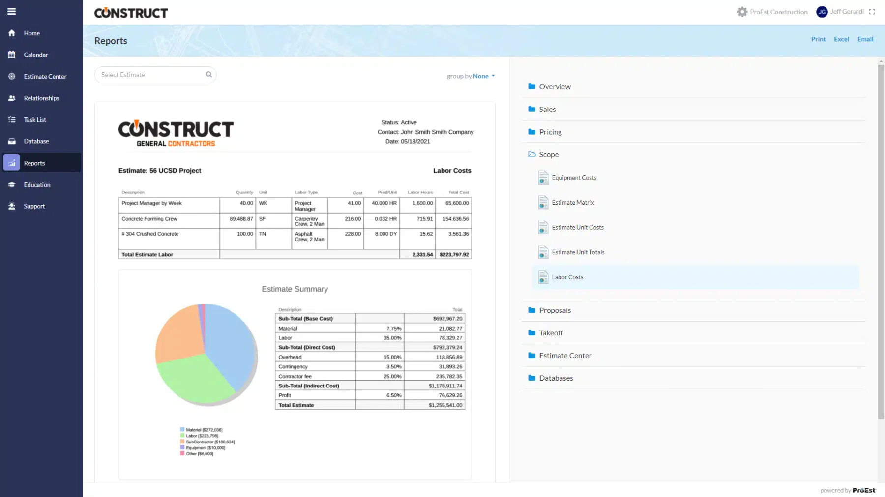 ProEst Construction Estimating Software