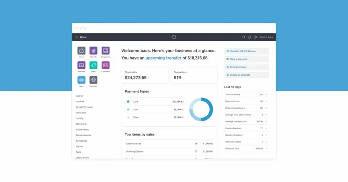 square for retail management system