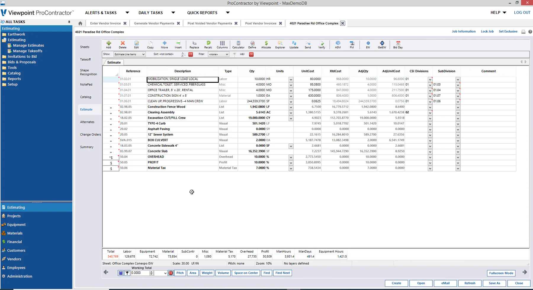 ProContractor construction software