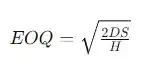 Economic Order Quantity EOQ