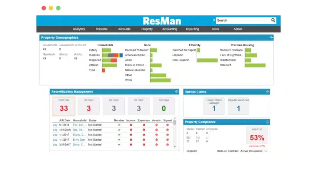 Resman Property Management System Software