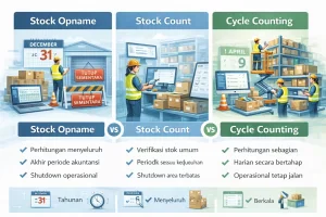 Perbedaan Stock opname, dll