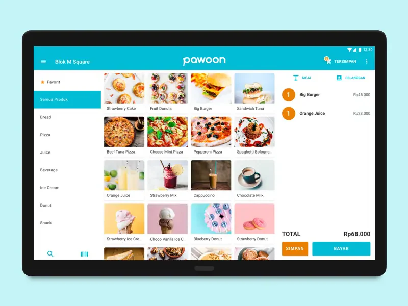 software kasir pawoon