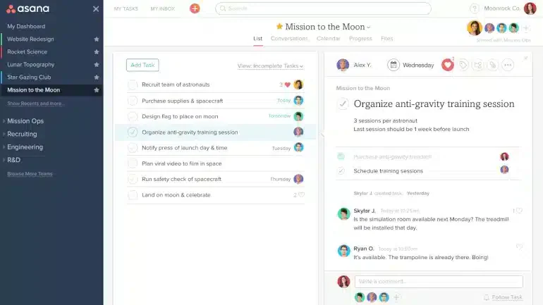 asana task management software