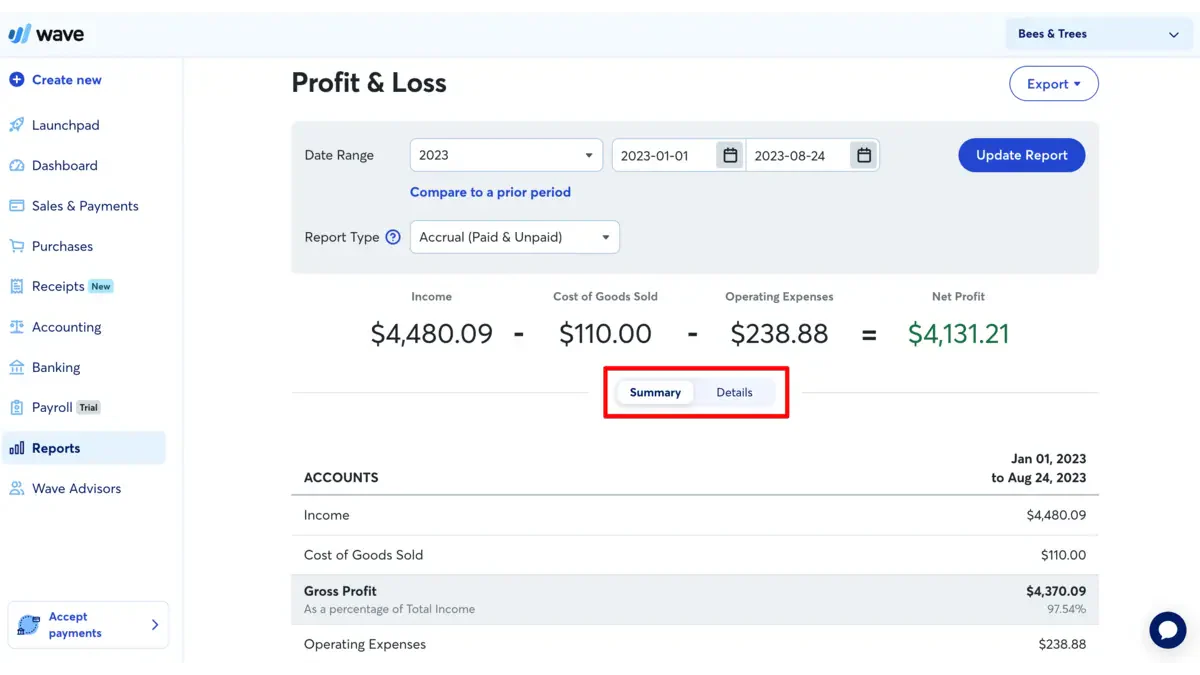 Wave Financial Reporting Software Malaysia