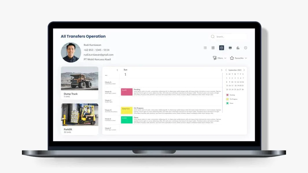Automatic Scheduling feature screenshot for frozen food business
