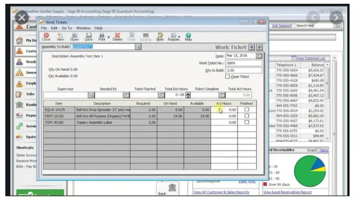 Sage erp manufacturing software