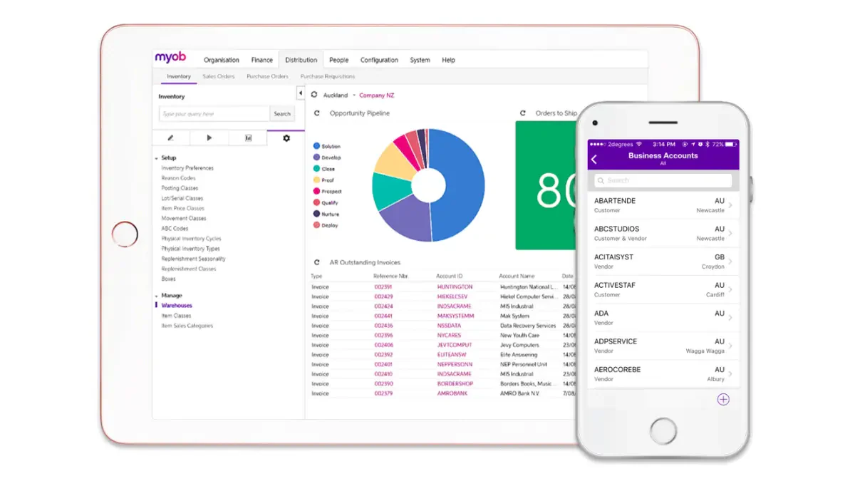 myob advanced erp module