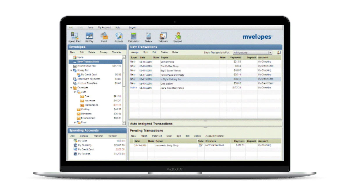 Mvelopes Screenshot