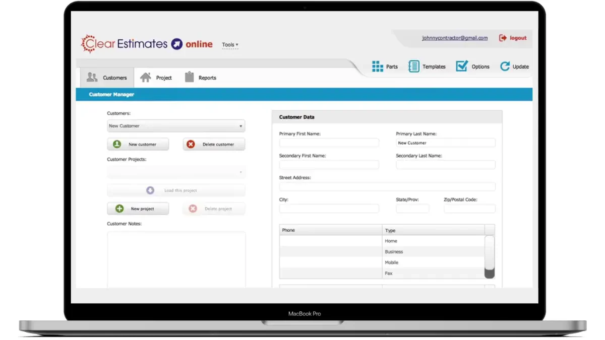 Clear Estimates software