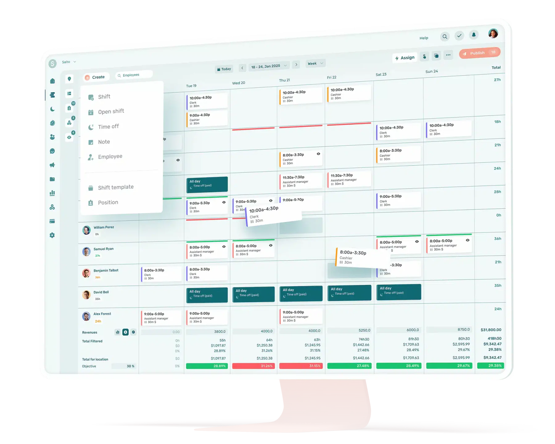Agendrix Staff Shift Planner
