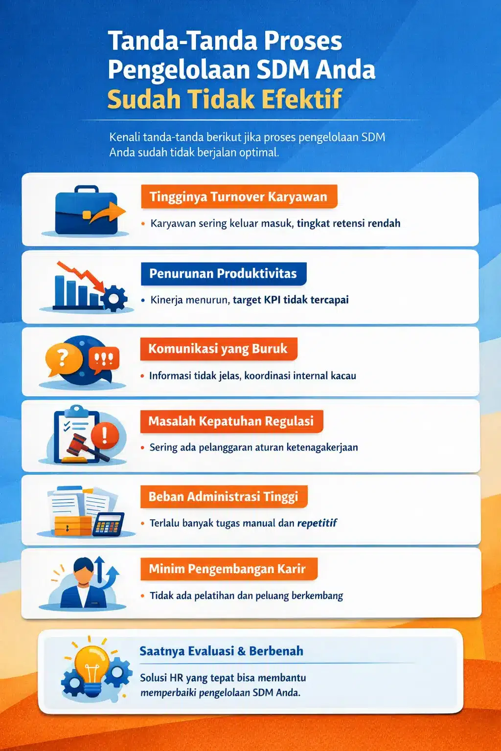  tanda-tanda manajemen sdm tidak efektif