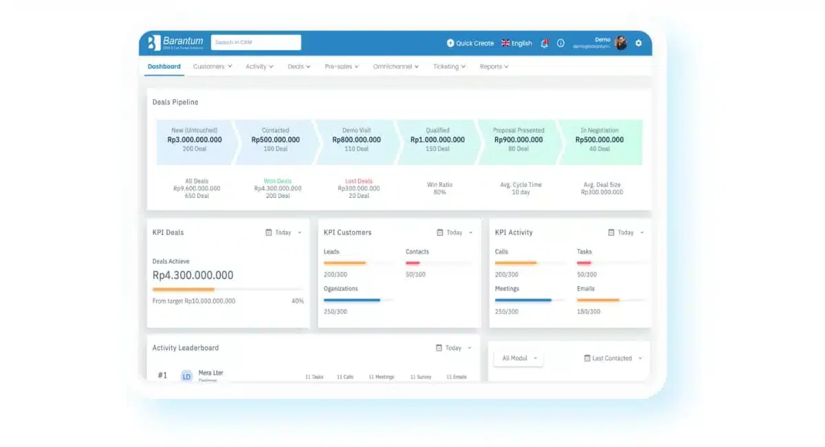 Barantum Lead Management Software