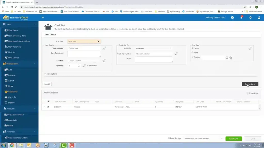 wasp warehouse management system