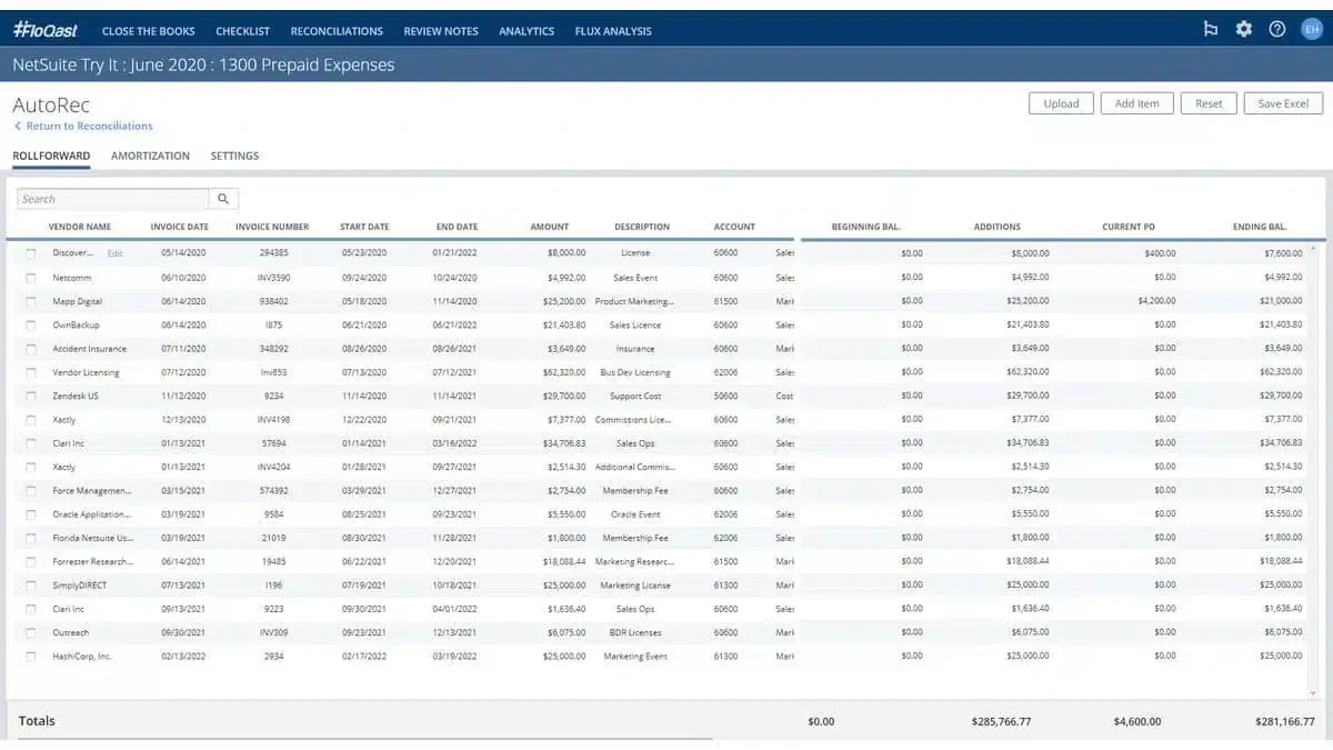 FloQast Account Reconciliation Software