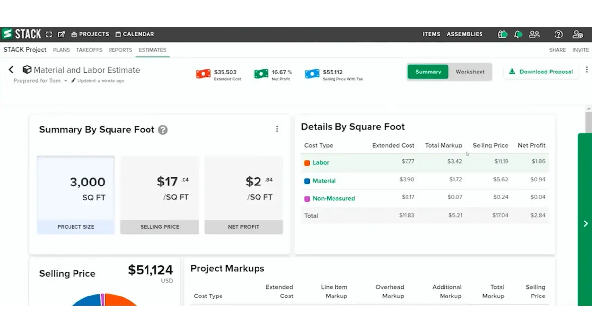 STACK Construction Estimating Software