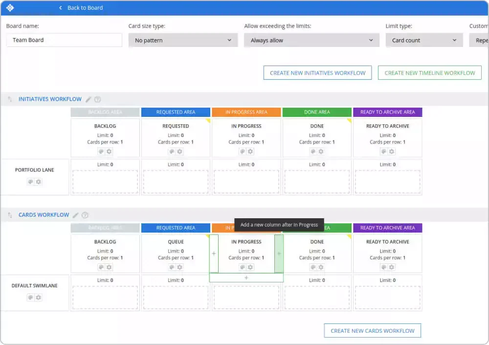 Software kanban Kanbanize 