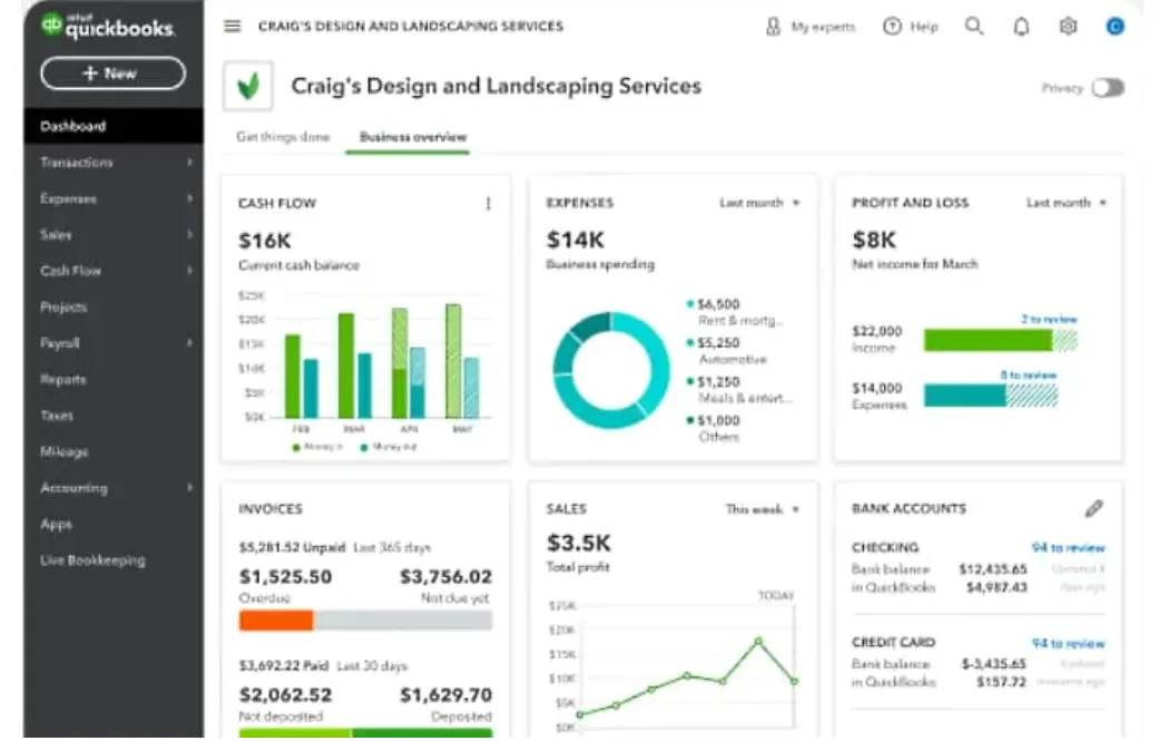 Fitur QuickBooks Software