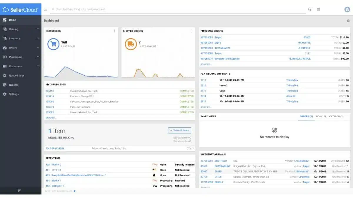 Sellercloud e-commerce inventory system