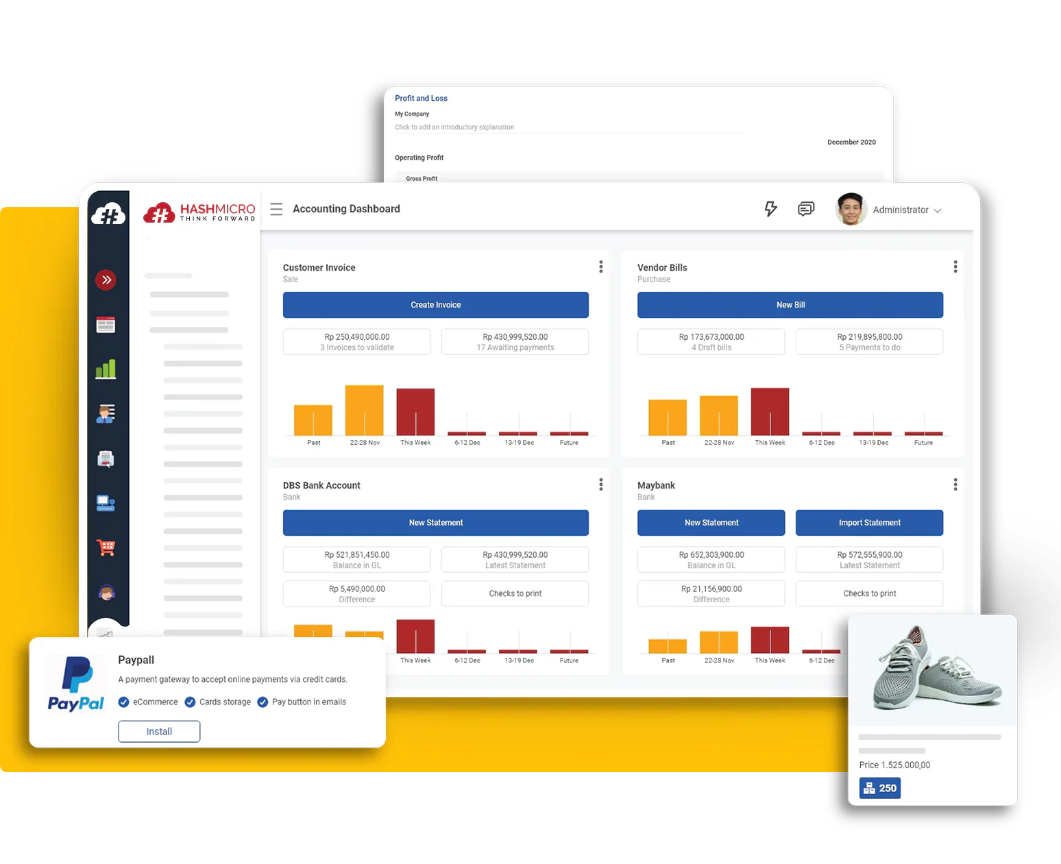 dashboard hashmicro accounting