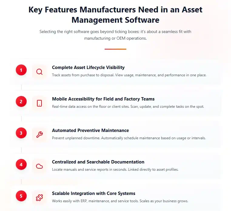 Key Features Manufacturing
